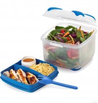 Smash Nude Food Mover 2 Tier Salad Box W/fork