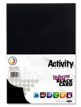 Premier Activity A3 160gsm Card 20 Sheets - Black