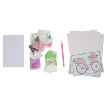 Icon Craft Pkt.5 Crystal Art Card Kits - Bicycle