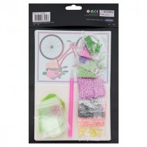 Icon Craft Pkt.5 Crystal Art Card Kits - Bicycle