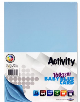 Premier Activity A4 160gsm Card 50 Sheets - Baby Blue