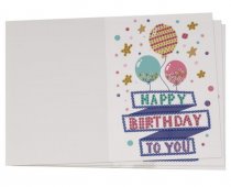 Icon Craft Pkt.5 Crystal Art Card Kits - Happy Birthday
