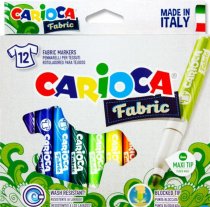 Carioca Pkt.12 6mm Fabric Markers