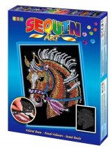 Sequin Art Horse Craft Set