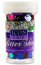 Icon Craft 20g Glitter Shapes - Assorted Circles