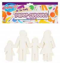 Crafty Bitz Pkt.10 Cutouts - Paper Family