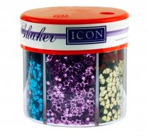 Icon Craft 50g 6 Part Glitter Shaker -Pastels