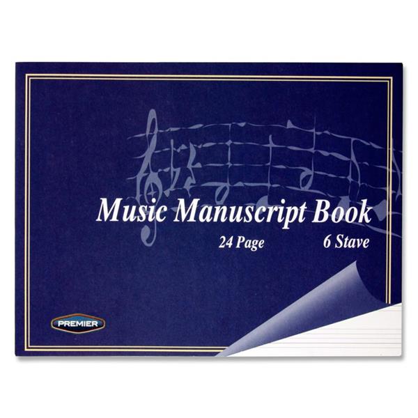 Premier 24pg 6 Stave Music Manuscript Book