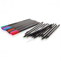 Pro:scribe Pkt.20 Hexagrip Fineliner Pens - Coloured
