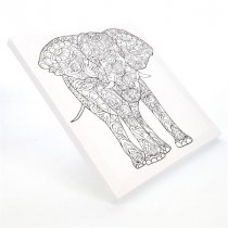 Icon 300x300mm Colour My Canvas -elephant