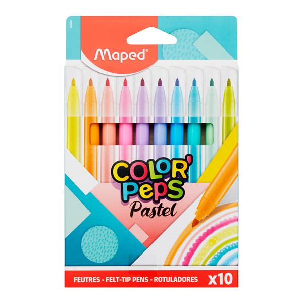 Maped Color'peps Pkt.10 Colour Markers - Pastel