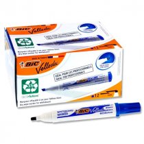 Bulk Buy-Bic Velleda Whiteboard Chisel Tip Marker - Blue