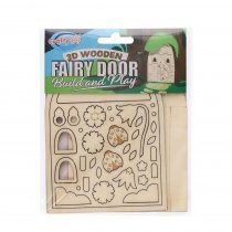 Crafty Bitz 3d Wooden Fairy Door- 2 Asst.