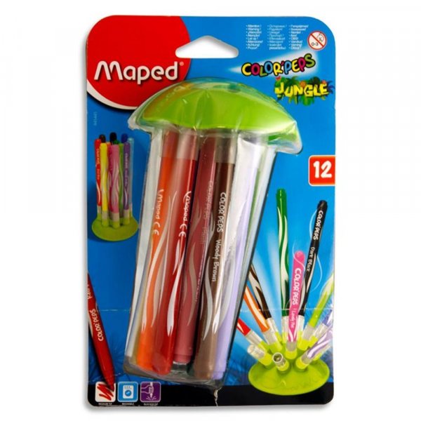 Maped Set 12 Color'peps Jungle Colour Markers