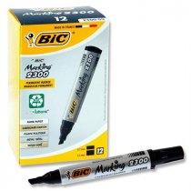 Bic Marking 2300 Chisel Tip Permanent Marker - Black