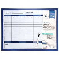 Concept Magnetic Dry Wipe Weekly Planner Whiteboard - 45x60cm