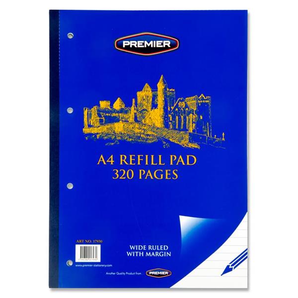 Premier A4 320pg Refill Pad - Side