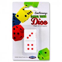 Emotionery Card 2 Roll The Dice Erasers