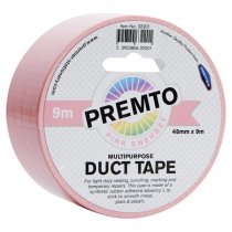 Premto Pastel Multipurpose Duct Tape 48mm X 9m - Pink Sherbet