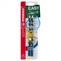 Stabilo Easy Graph Card 2 Left Handed Hb Pencil - Petrol