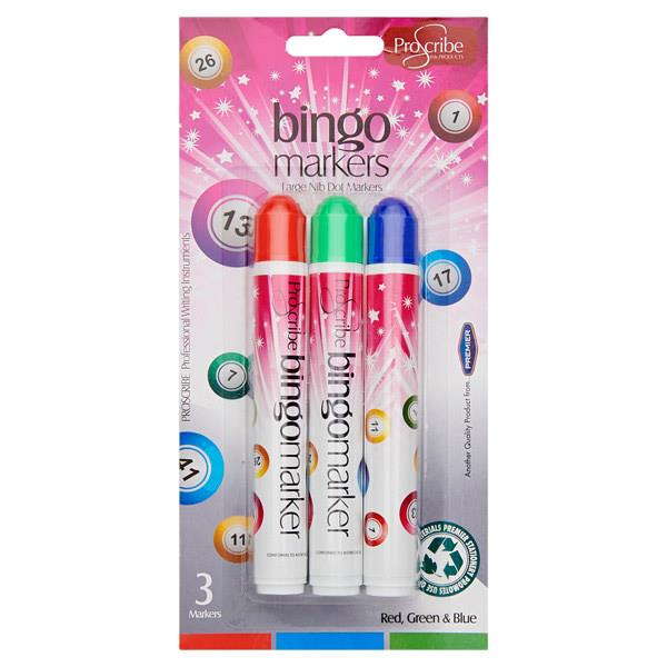 Pro:scribe Card 3 Asst. Color Bingo Markers