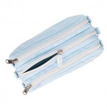 Premto Pastel 3 Pocket Pencil Case - Cornflower Blue