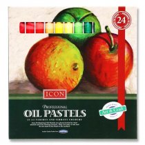 Icon Box 24 Professional Oil Pastels