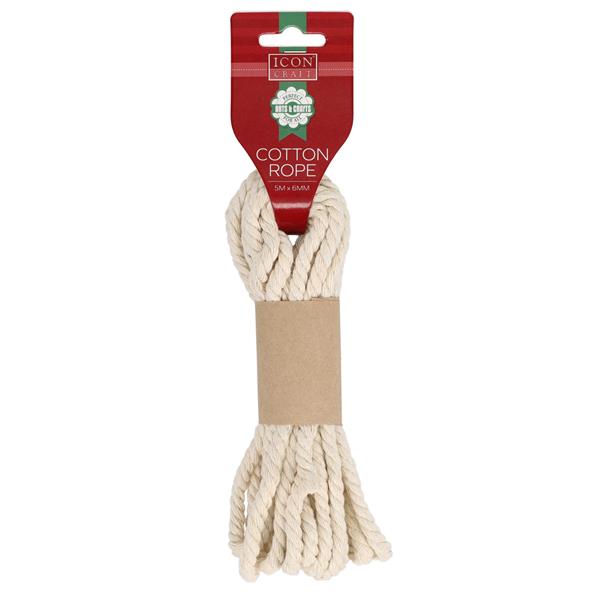 Icon CraftCotton Rope - 5Mx6mm