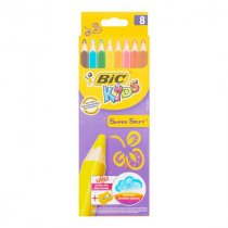 BICKids Pkt.8 Super Soft Colouring Pencils