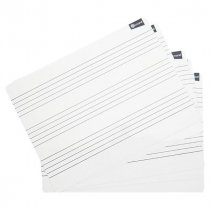Ormond Pkt.10 228x305mm Dry Wipe Boards - Music