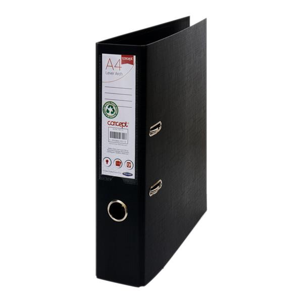 Concept A4 PP Lever Arch File - Black