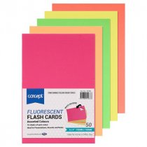 Concept Pkt.50 6″x4″ Fluorescent Card