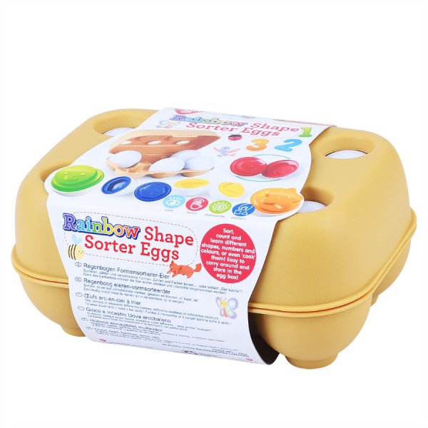 Rainbow Shape Sorter Eggs