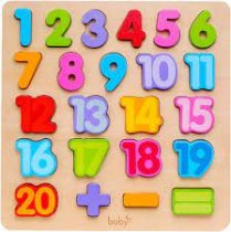 Wooden Number Puzzle 18m+