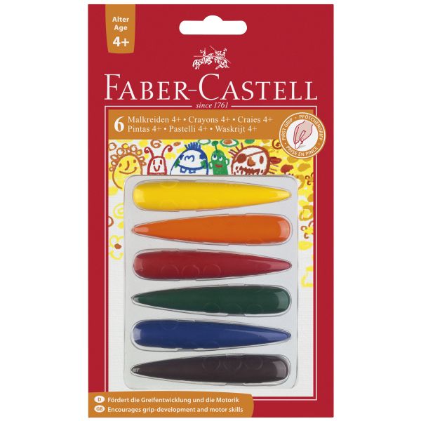 Faber Castell FIRST GRIP CRAYON BOX 6