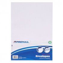 Pkt.10 C4 Peel & Seal Envelopes - White