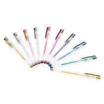 World of Colour Pkt.10 Metallic Gel Pens