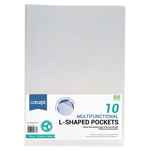 Concept Pkt.10 A4 L-Shaped Folders