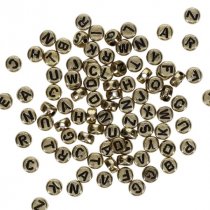 Alpha Beads Gold-7mm