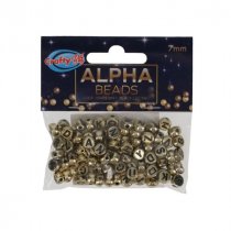 Alpha Beads Gold-7mm