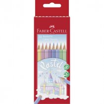 Faber-Castell PASTEL COLOUR PENCILS HEXAGONAL BOX 10