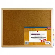 Memo Cork Notice Board 40X30cm