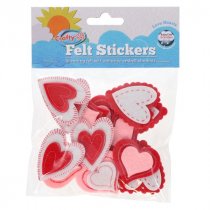 Felt Stickers- Love Hearts