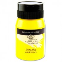 SALE-Royal & Langnickel Essentials 500ml Acrylic Pot - Primary Yellow