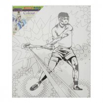 300x250mm Colour My Canvas Sports - Hurling