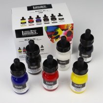 Liquitex Acrylic Inks Assortment. Set of 6
