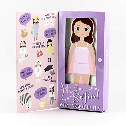 Floss & Rock Magnetic Dress Up Wooden Doll - Sophia