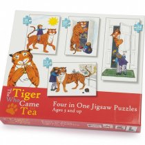 The Tiger who Came To Tea- 4 in 1 jigsaw Puzzles