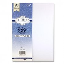 Pkt.50 A4 300gsm Smooth Card - White