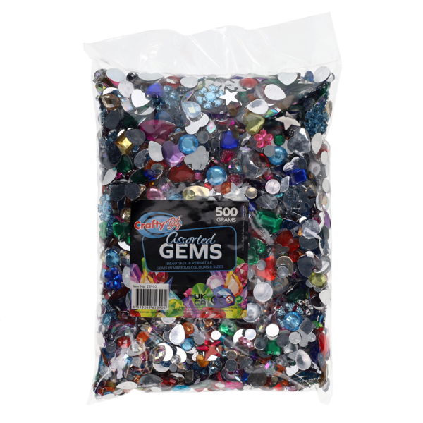 Crafty Bitz 500g Bag Assorted Gem Stones